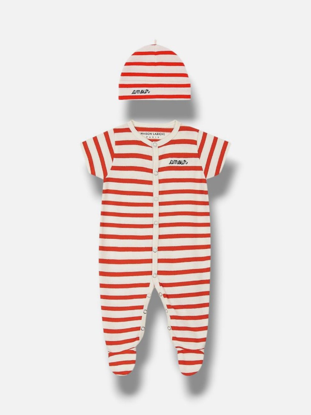 Maison Labiche Babies' Red Amour Chaumont-Morisot Set Size 6-12 Months